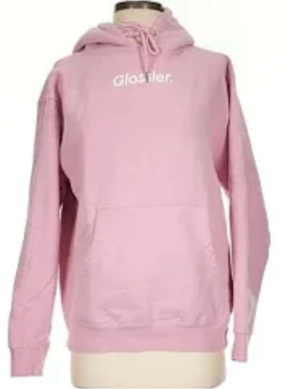 Glossier Women’s  Light Pink Logo Hoodie